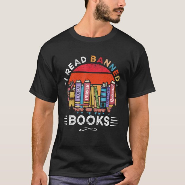 Camiseta I Read Banned Books Week Librarian Freedom Reader (Frente)