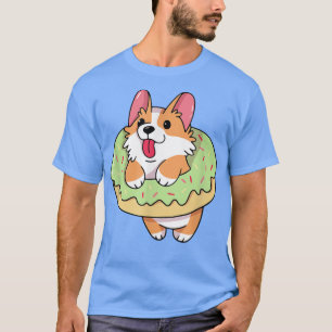 Camiseta I Really Like Corgi and Donut , Funny Cute Corgi 