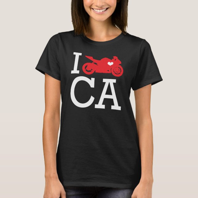 Camiseta I Ride CA (Frente)