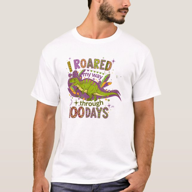 Camiseta I Roared My Way Mardi Gras (Frente)