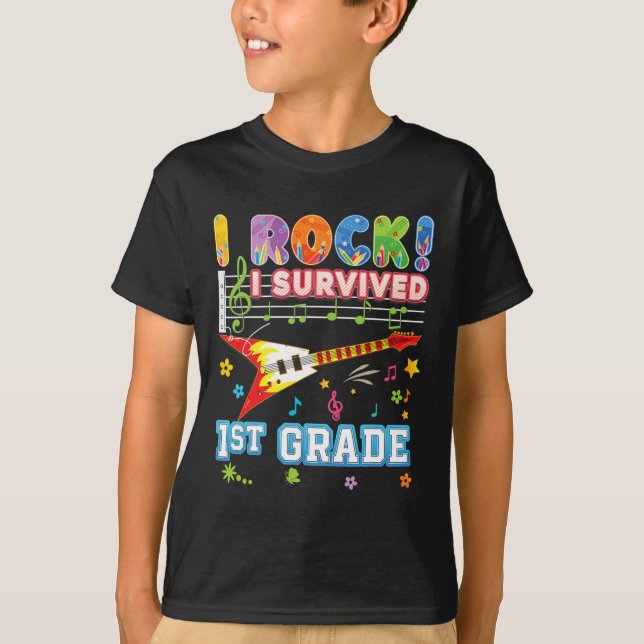Camiseta I Rock Sobreviveu A Um Formando Da rua No Último D (Frente)
