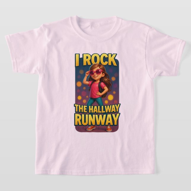 Camiseta I Rock the Hallway Runway School Tee (Postura )