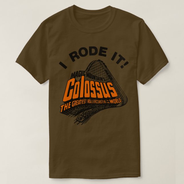 Camiseta I Rode Colossus Porta copos do cilindro retrodefei (Frente do Design)