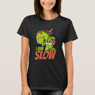 Camiseta I Run Slow Alligator Snapshot Red Eared Slider T