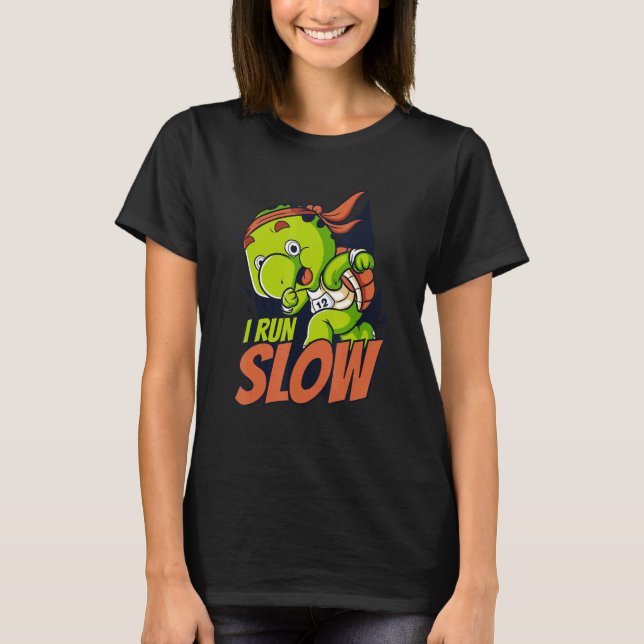 Camiseta I Run Slow Alligator Snapshot Red Eared Slider T (Frente)