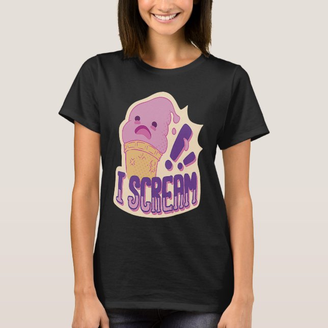 Camiseta I Scream   Ice Cream (Frente)