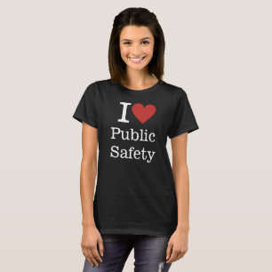 Camiseta I ❤️ Segurança Pública (Funcionarios da Câmara Mun