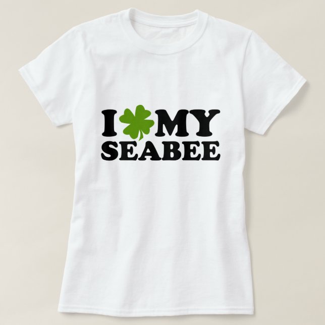 Camiseta I (shamrock) Meu Seábio (Frente do Design)