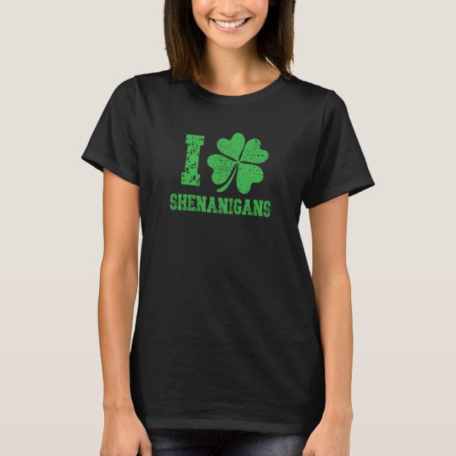 Camiseta I Shamrock Shenanigans St Patricks Day  1 (Frente)