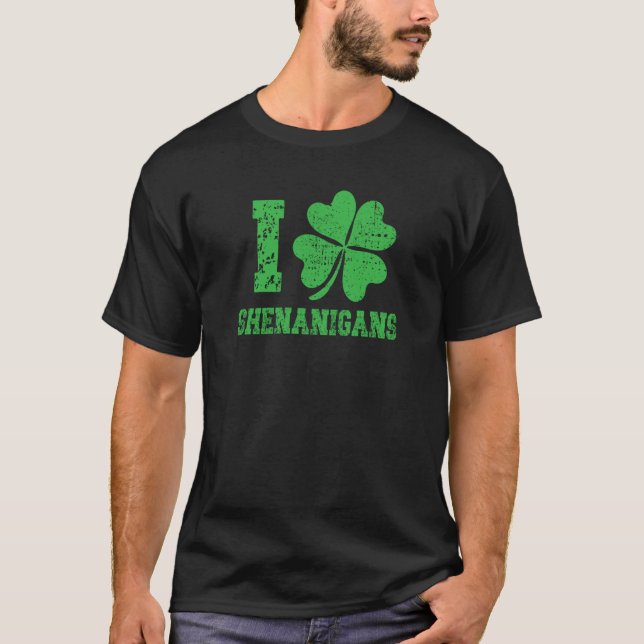 Camiseta I Shamrock Shenanigans St Patricks Day  1 (Frente)