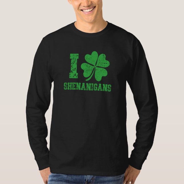 Camiseta I Shamrock Shenanigans St Patricks Day  1 (Frente)