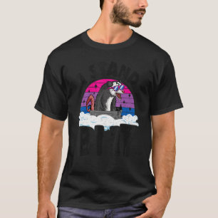 Camiseta I Stand Bi It Ocum Bisexual Pride Flag Rainbow