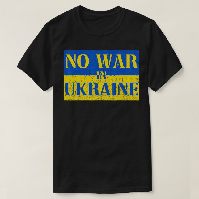 Camiseta I Stand With Ukraine No War In Ukraine Support Ukr (Frente do Design)