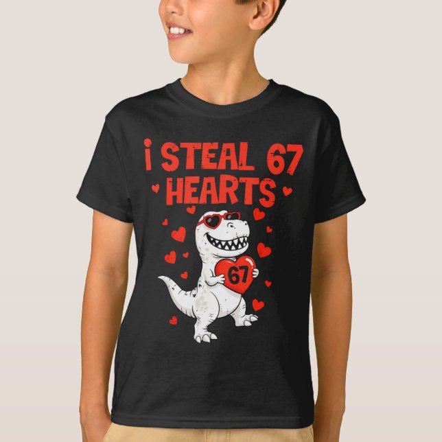 Camiseta I Steal Hearts 67 Valentine’s Day 6 7 Meme Heart M (Frente)