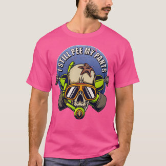 Camiseta I Still Pee in my Pants Scuba Diver Skull