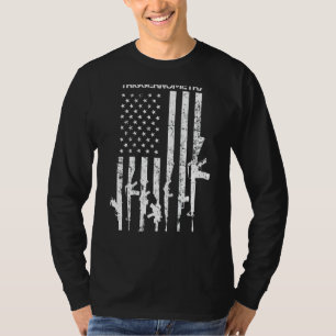 Camiseta I Stuart Triggernometry Funny Gun Pro Guns Flag O