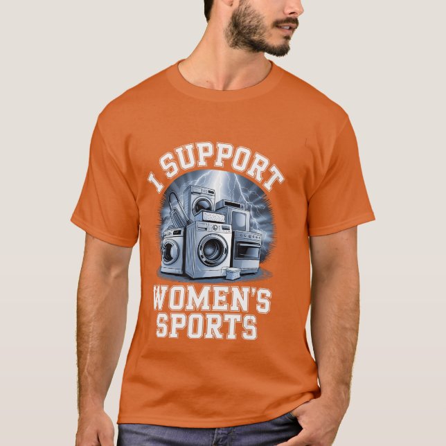 Camiseta I Support Womens Sports Unwearable Aduld Humor Boo (Frente)