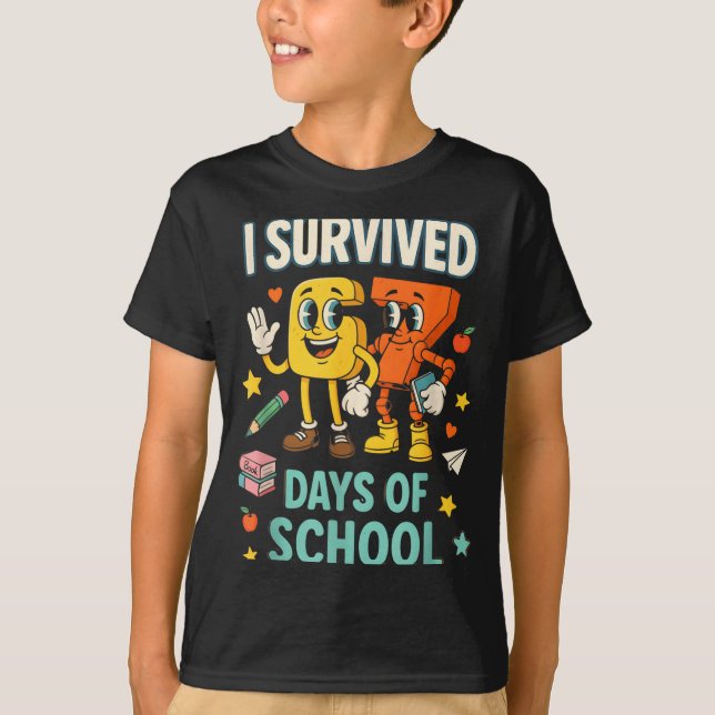 Camiseta I Survived 67 Days Of School Funny 67 Meme Teacher (Frente)