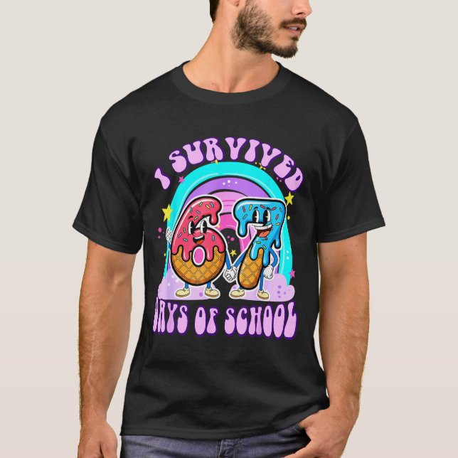 Camiseta I Survived 67 Days Of School Funny 67 Teachers Stu (Frente)