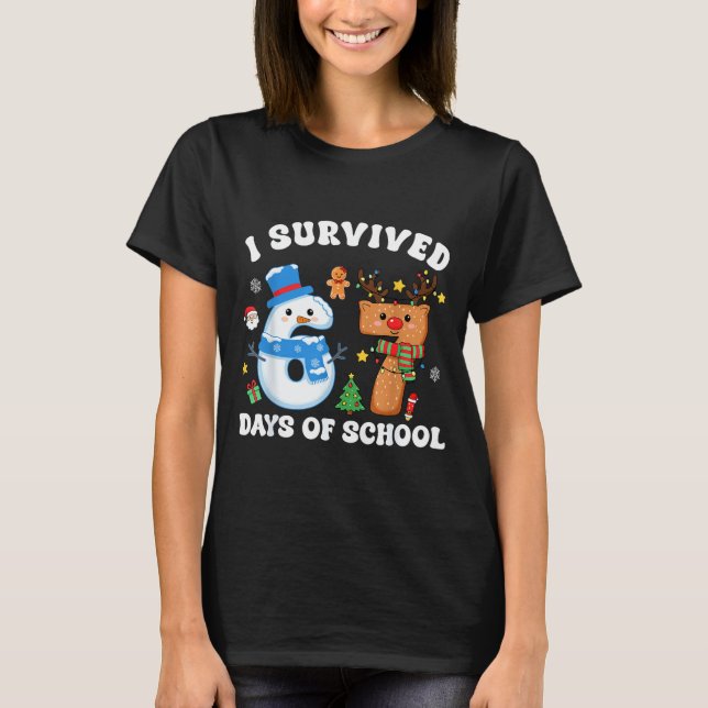 Camiseta I Survived 67 Days Of School Funny Meme Six Seven  (Frente)