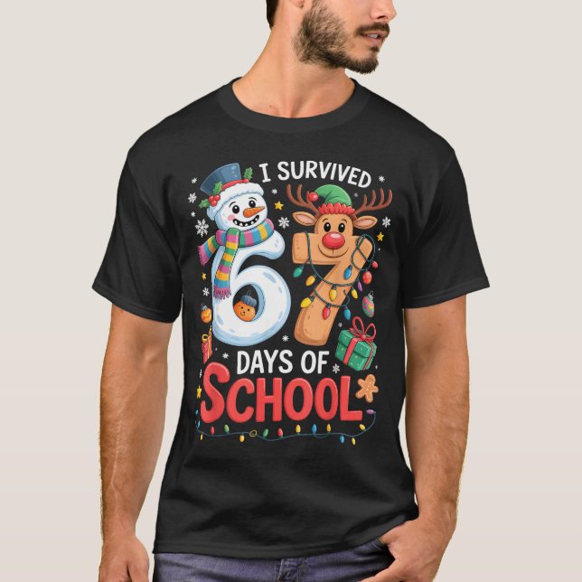 Camiseta I Survived 67 Days Of School Funny Meme Six Seven  (Frente)