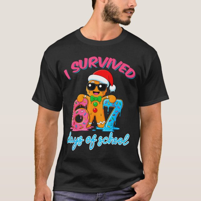 Camiseta I Survived 67 Days Of School Funny Six Seven 67 Gi (Frente)