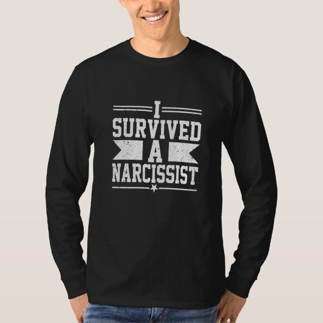 Camiseta I Survived A Narcissist  Divorced Divorce Men Wome (Frente)
