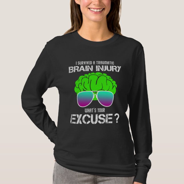 Camiseta I Survived A Traumatic Brain Injury What s Your Ex (Frente)