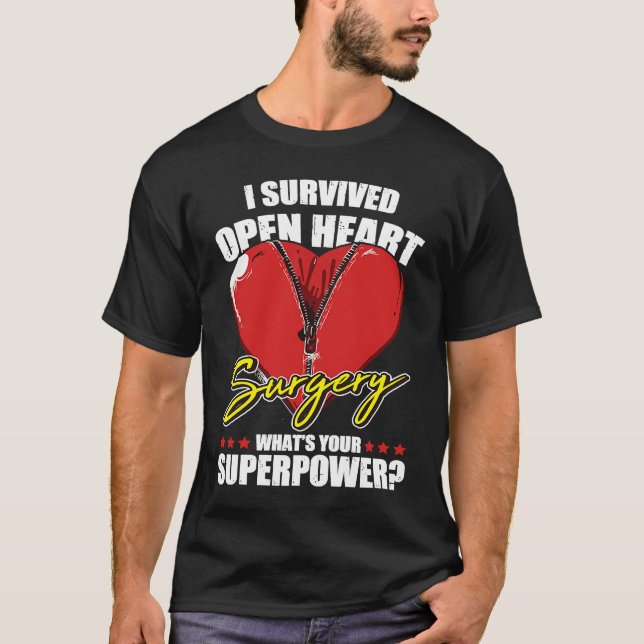 Camiseta I Survived Open Heart Surgery Recovery For Patient (Frente)