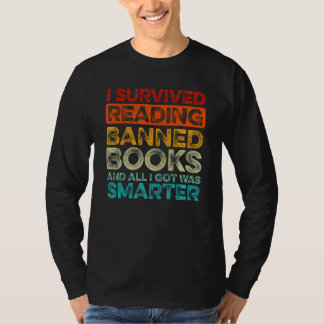 Camiseta I Survived Reading Banned Books And All I Got Was