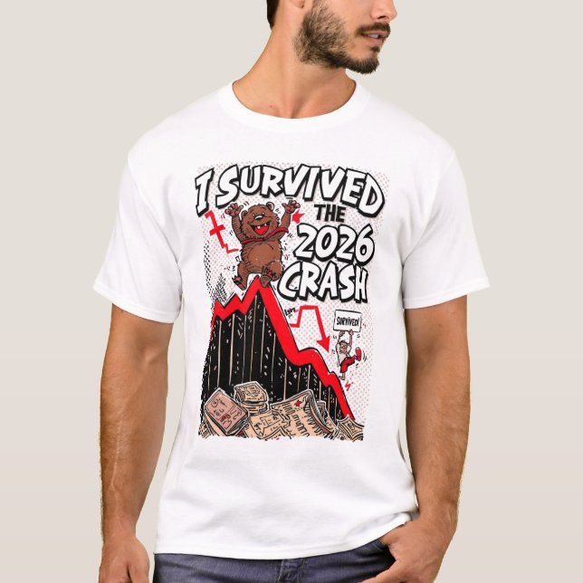 Camiseta I Survived the 2026 Crash (Frente)