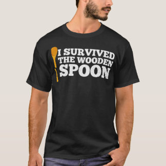 Camiseta I Survived The Wooden Spoon Funny Adult Humor Mens