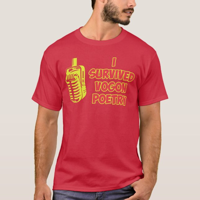 Camiseta I Survived Vogon Poetry Design girl (Frente)