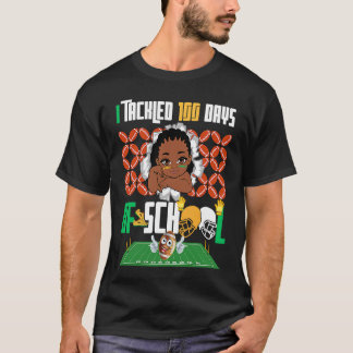 Camiseta I Tackled 100 Days 100th Day Of School Boys Footba