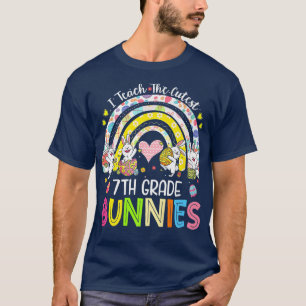 Camiseta I Teach The Cutest 7th Grade Bunnies Teacher Easte