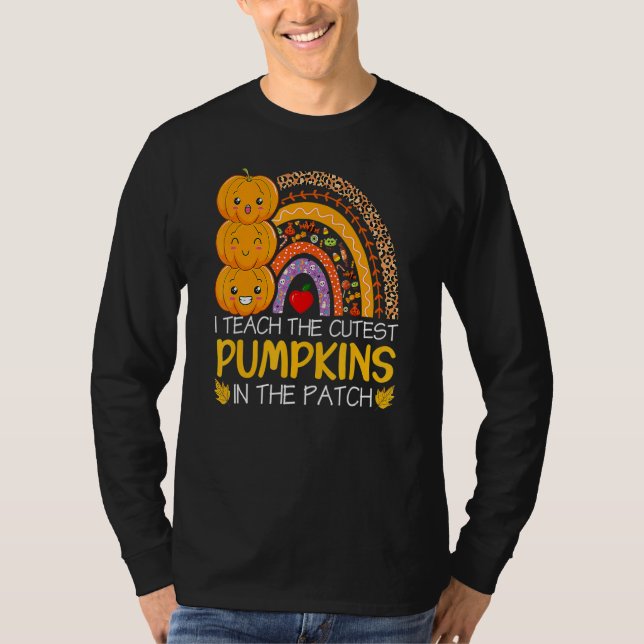 Camiseta I Teach The Cutest Pumpkins In The Patch Teacher F (Frente)