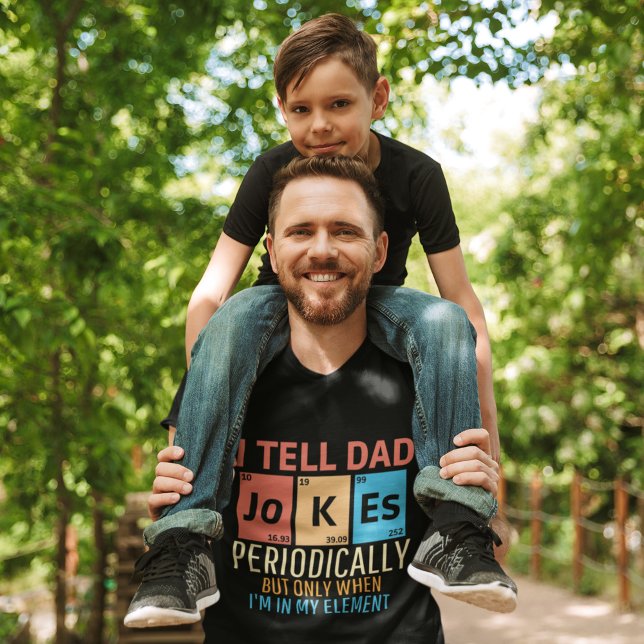Camiseta I Tell Dad Jokes Periodically Funny Dad (Criador carregado)
