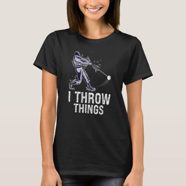 Camiseta I Throw Things Design For Hammer Thrower (Frente)