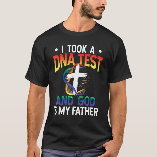 Camiseta I Took A DNA Test And God Is My Father_1 (Frente)