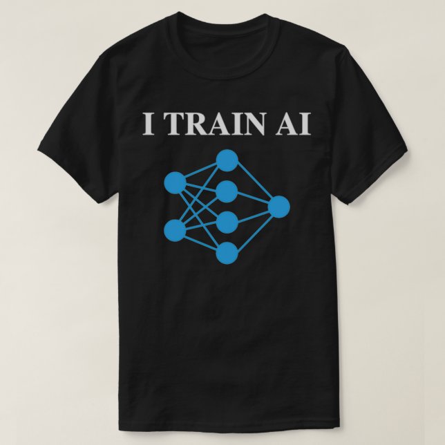 Camiseta I train AI (Frente do Design)
