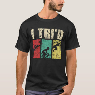Camiseta I Trid Retro Vintage Triathlon Triathlete Natação