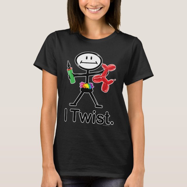 Camiseta I Twist Balloon Artist BusyBodies Stick Figure (Frente)