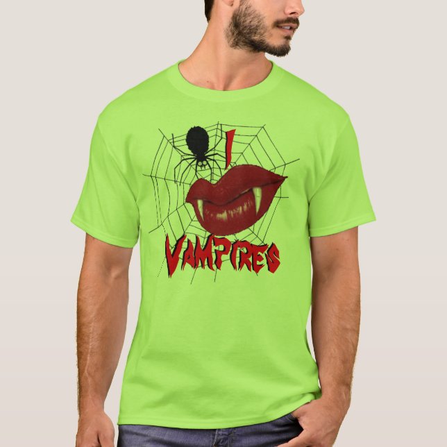 Camiseta I Vampiros do Coração {Verde limão} (Frente)