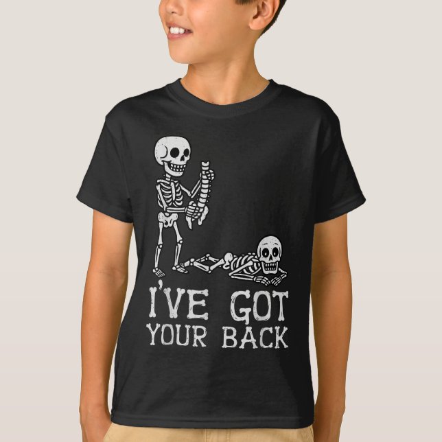 Camiseta I’ve Got Your Back Skeleton Halloween Costume Funn (Frente)