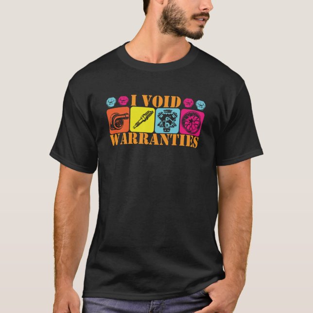 Camiseta I Void Warrances I Fix Cars Auto Mechanic (Frente)