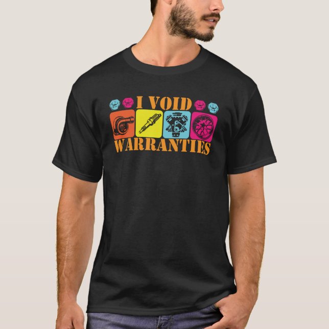 Camiseta I Void Warrances I Fix Cars Auto Mechanic (Frente)