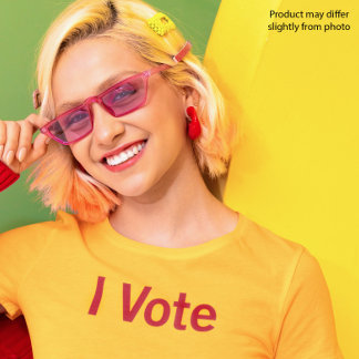 Camiseta I Vote T-shirt - Texto Vermelho