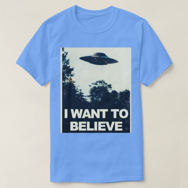 Camiseta I Want to Believe  (Frente do Design)