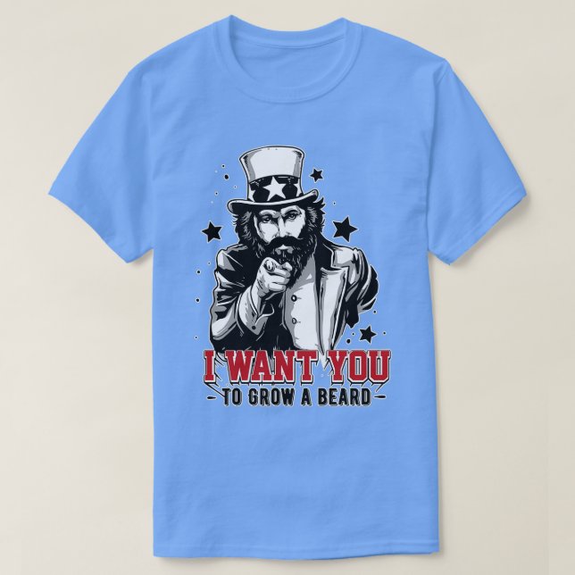 Camiseta I want you as a beard bearer Classic TShirt (Frente do Design)