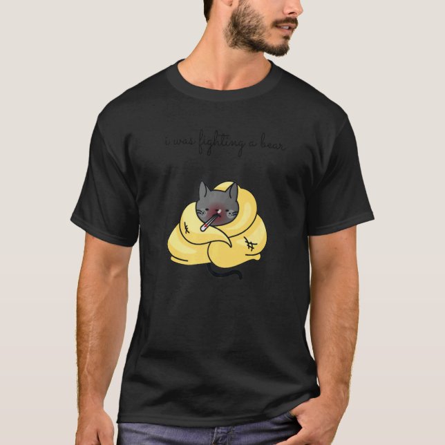 Camiseta I Was Fighting a Bear Get Well Soon Recovery Tuxed (Frente)